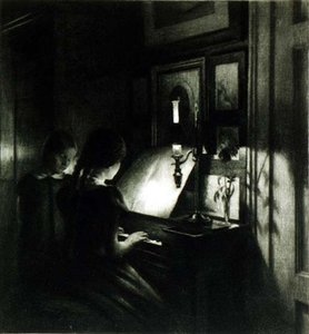 De meisjes aan de piano