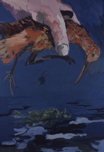Grote hand in de lucht door Peter Wilson