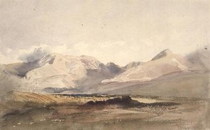 Berglandschap, Westmorland door Peter de Wint