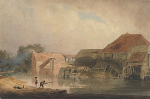 Rivierscène Oude Molen, 1805-1810 door Peter de Wint