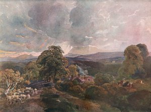 Sackbridge Hall, nabij Lowther, ca. 1928 door Peter de Wint