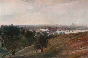 De Theems vanaf Greenwich Hill, ca. 1820