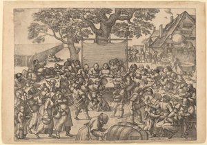 Het Grote Rustieke Bruiloftsfeest door Peter van der Borcht
