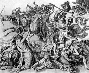 De vier ruiters van de Apocalyps door Peter von Cornelius