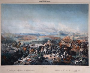 Napoleontische oorlog - Campagne van Rusland in 1812: de slag bij Borodino door Peter von Hess