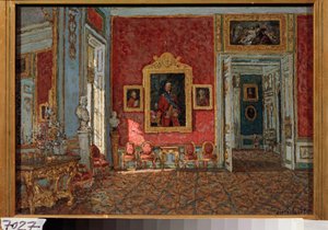 De paarse tekenkamer in het Kuskovo-paleis