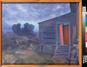 Blauw landschap