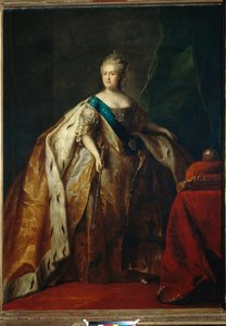Portret van keizerin Catharina II door Petr Semenovich Drozhdin
