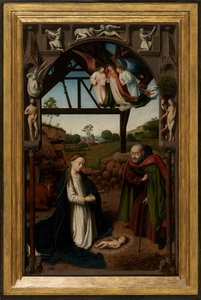 Aanbidding van het Christuskind door Petrus Christus