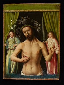 Christus als de Man van Smarten, 1450 door Petrus Christus