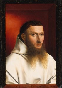 Portret van een kartuizer door Petrus Christus
