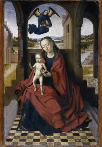 De Madonna en Kind, 1460s door Petrus Christus