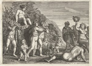 Triomf van Bacchus door Petrus Clouwet (possibly)