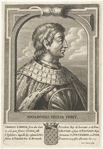 Karel III de Eenvoudige, Koning van West-Francië door Petrus Clouwet