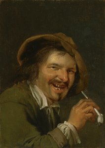 Geur: Een Lachende Man die een Pijp Rookt (uit de serie Personificaties van de Vijf Zintuigen, ca. 1635-66)