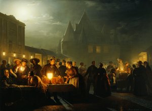 De boekenmarkt, 1852