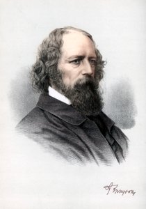 Alfred Tennyson, 1e Baron Tennyson, Engelse dichter, c1890 door Petter and Galpin Cassell