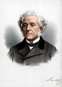 Samuel Morley, abolitionist, politiek radicaal en staatsman, ca. 1890 door Petter and Galpin Cassell