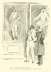 Cartoon door Phil May, uit de jaren 1890