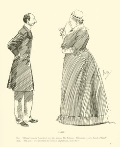 Cartoon door Phil May, uit de jaren 1890