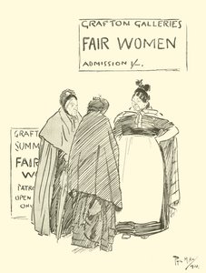 Cartoon door Phil May, uit de jaren 1890 door Phil May