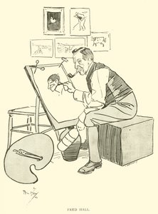 Cartoon door Phil May, uit de jaren 1890 (litho) door Phil May