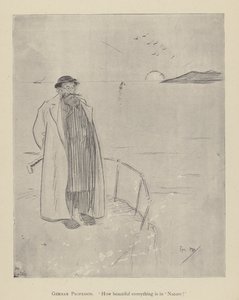 Cartoon door Phil May, uit de jaren 1890 door Phil May