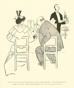 Cartoon door Phil May, uit de jaren 1890