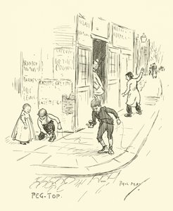 Illustratie voor Phil Mays Gutter-Snipes door Phil May