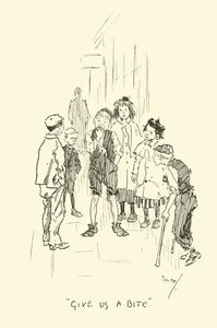 Illustratie voor Phil Mays Gutter-Snipes door Phil May