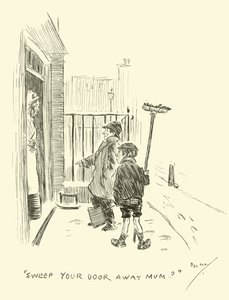Illustratie voor Phil Mays Gutter-Snipes door Phil May