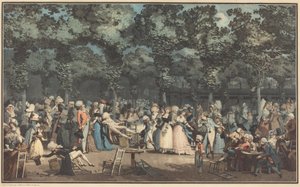 De openbare wandeling door Philibert-Louis Debucourt