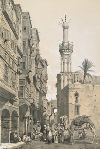 Een straat in de stad Rosetta door Philibert Joseph Girault de Prangey