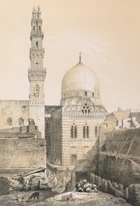 Moskee en graftombe van El Ghoury door Philibert Joseph Girault de Prangey