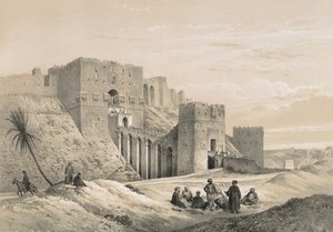 De citadel van Aleppo door Philibert Joseph Girault de Prangey