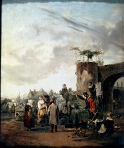 Een charlatan door Philibert Louis Debucourt