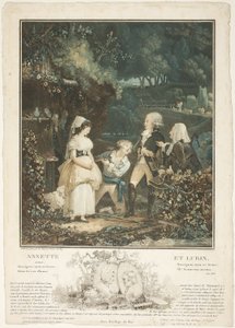 Annette en Lubin door Philibert Louis Debucourt