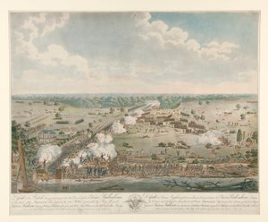 Nederlaag van het Britse leger (Slag bij New Orleans) door Philibert Louis Debucourt