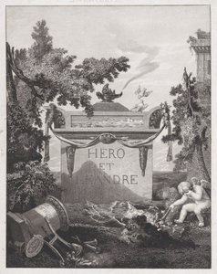 Frontispice voor Hero en Leander door Philibert Louis Debucourt