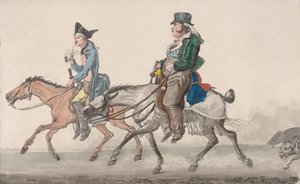 Route de Poissy (1816) door Philibert Louis Debucourt