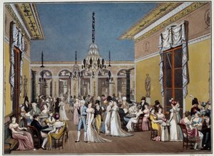 De Grote Salon van Café Frascati. Lithografie door Philibert-Louis Debucourt door Philibert Louis Debucourt