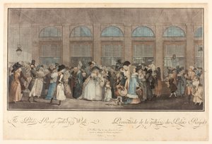 Wandeling door de Koninklijke Galerij door Philibert Louis Debucourt