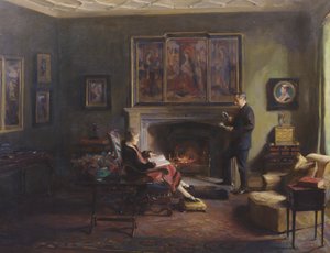 Interieur met Burggraaf en Burggravin Lee van Fareham