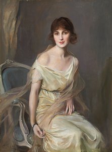 Portret van Dona Maria Mercedes de Alvear door Philip Alexius de Laszlo