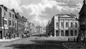 De Hoofdstraat, Newport, Isle of Wight, 1844 door Philip Brannon