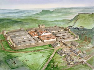 Housesteads Romeins Fort door Philip Corke