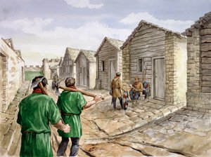 Housesteads Romeins fort, 4e eeuw, c1990-2010