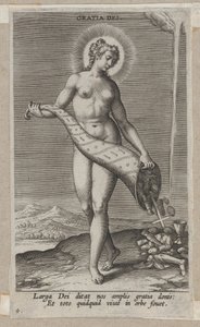 Gratia Dei, uit Prosopographia, ca. 1585-90 door Philip Galle