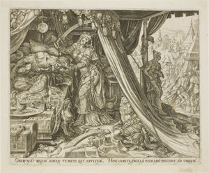 Judith onthoofdt Holofernes, plaat zes uit Het verhaal van Judith en Holofernes