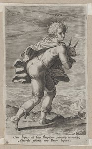 Pavor, uit Prosopographia, ca. 1585-90 door Philip Galle